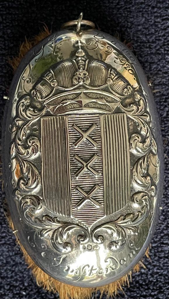 Antiek ZILVEREN schuier / tafelveger AMSTERDAM zilver 1918, Antiek en Kunst, Antiek | Goud en Zilver, Zilver, Ophalen of Verzenden