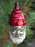 Oude Kerstversiering : kerstbal kerstman kabouter hoofd, Diversen, Kerst, Ophalen of Verzenden, Gebruikt