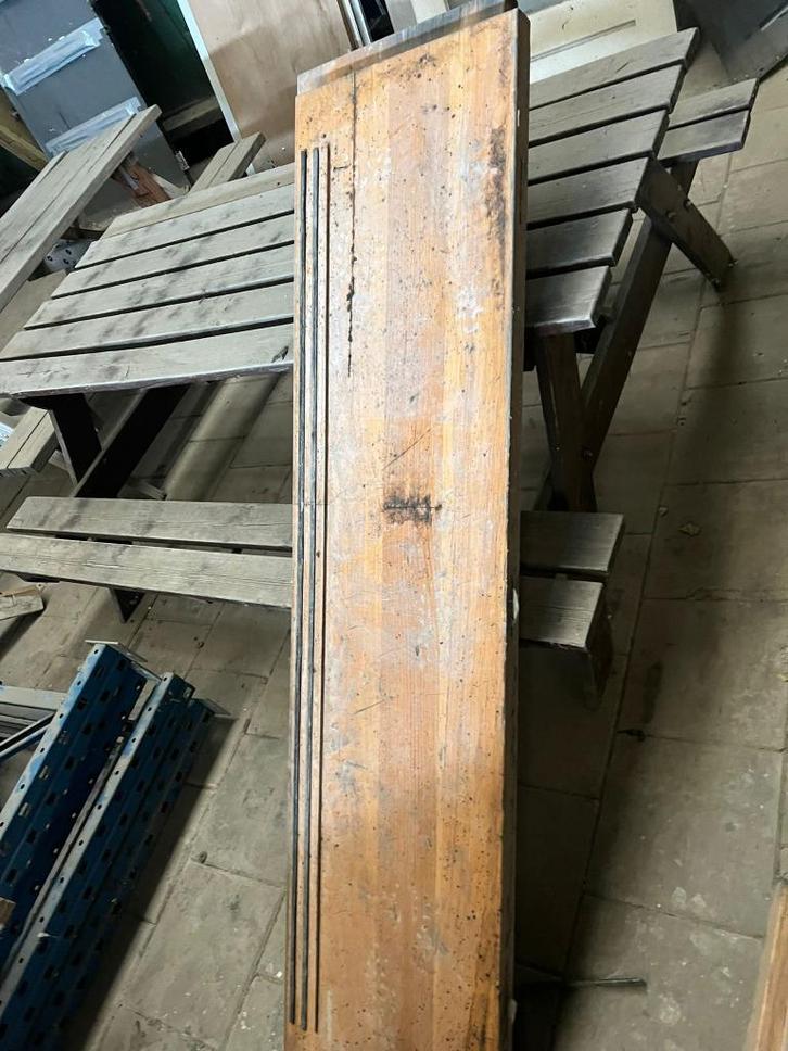 Party hele brede (40cm breed en 40mm dik) traptreden., Doe-het-zelf en Verbouw, Hout en Planken, Gebruikt, Plank, Eiken, 250 tot 300 cm