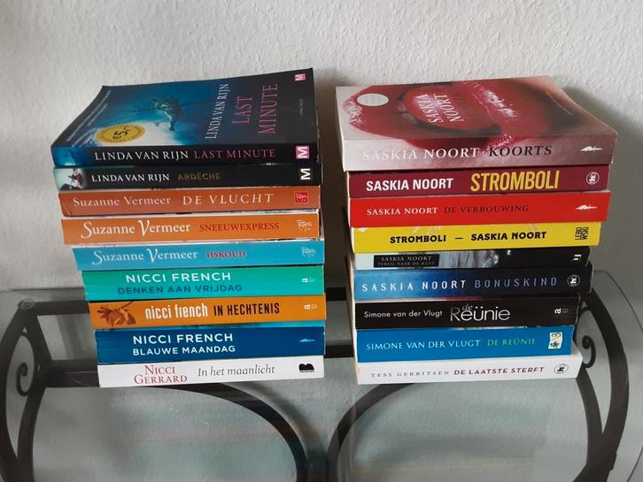 Saskia Noort,Niccy French,Suzan Vermeer, Linda v Rijn ea, Boeken, Thrillers, Gelezen, Ophalen of Verzenden