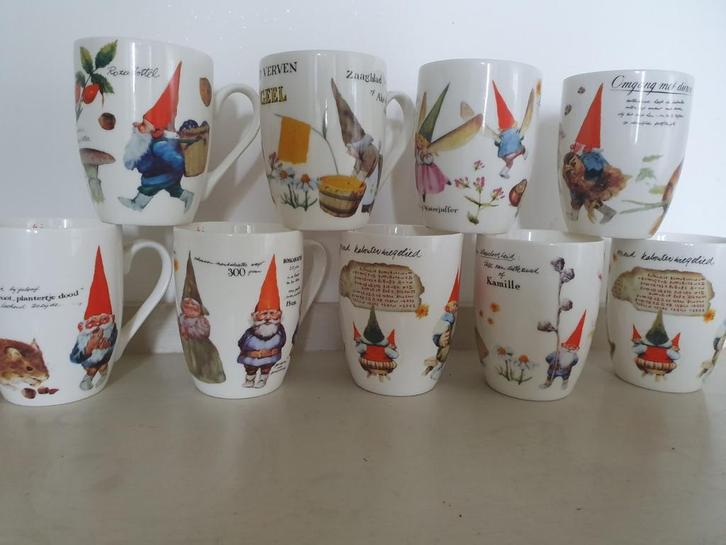 Poortvliet, Koubouters, nr.1 tm nr 8 (10,5 cm)Verzamelaars, Verzamelen, Glas en Borrelglaasjes, Nieuw, Overige typen, Ophalen