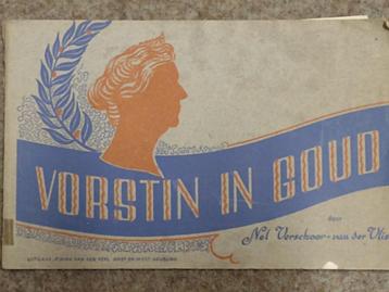 vorstin in goud - 50-jarig regeringsjubileum Wilhelmina 1948 beschikbaar voor biedingen