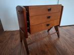 Vintage 60s a 70s naai kistje / laden kastje, Ophalen, Minder dan 50 cm, Gebruikt, Teakhout