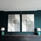 Zilver Wit 3D Reliëf Kunstwerken, Ophalen