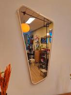 Vintage A-symmetrische Spiegel Goud Messing, Huis en Inrichting, Woonaccessoires | Spiegels, Minder dan 50 cm, Ophalen of Verzenden