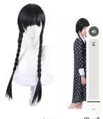 Wednesday Addams Pruik - 4 stuks, Ophalen of Verzenden, Nieuw, Halloween, Accessoires