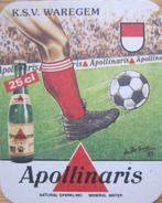 bierviltje van Apollinaris - voetbalclub Waregem, Verzamelen, Biermerken, Ophalen of Verzenden, Zo goed als nieuw, Viltje(s), Overige merken
