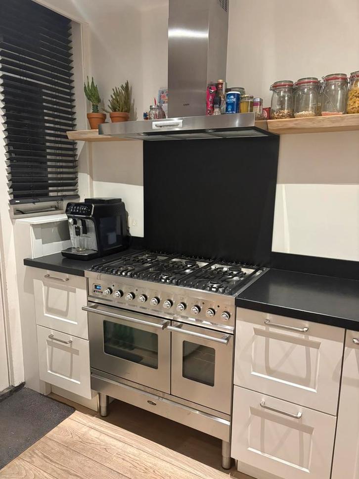 Complete keuken, Huis en Inrichting, Keuken | Complete keukens, Gebruikt, Hoekkeuken, Wit, Composiet, Ophalen