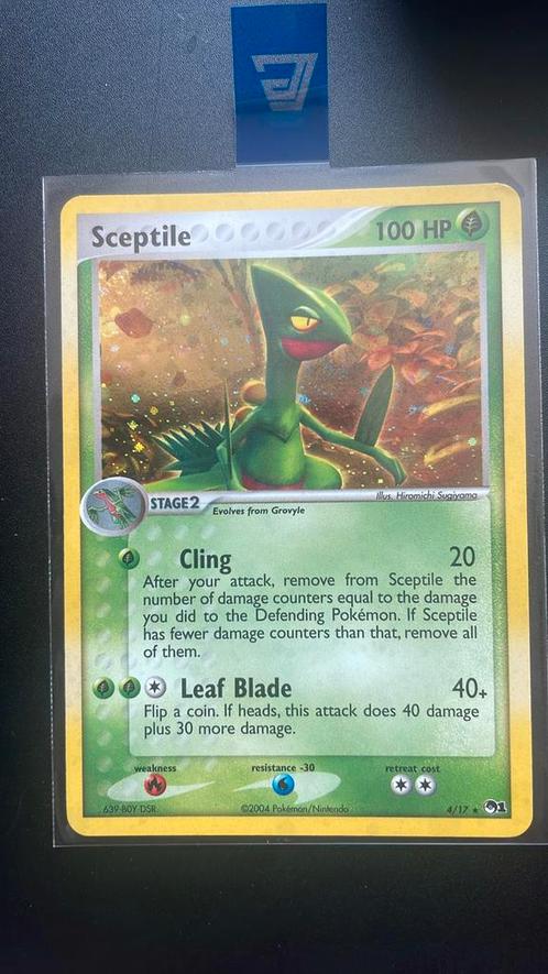 Sceptile 4/17 swirl, Hobby en Vrije tijd, Verzamelkaartspellen | Pokémon, Zo goed als nieuw, Losse kaart, Ophalen of Verzenden