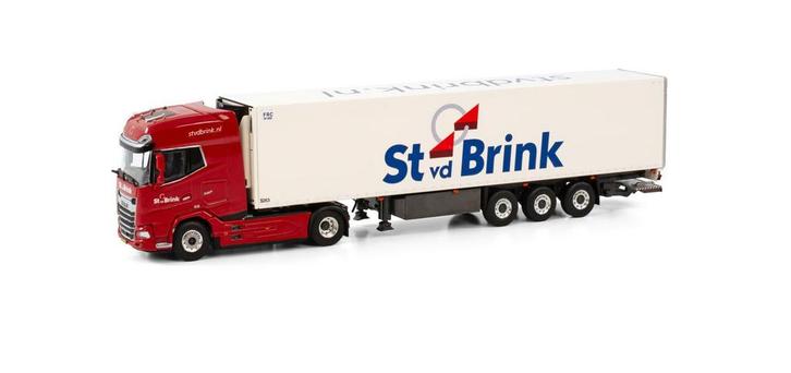 St vd Brink DAF XG+ met koeloplegger 1:50, Hobby en Vrije tijd, Modelauto's | 1:50, Nieuw, Bus of Vrachtwagen, Wsi, Ophalen of Verzenden