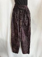 Zwart zilveren jaren 80 broek. Mt S, Carnaval, ., Ophalen of Verzenden, Zo goed als nieuw