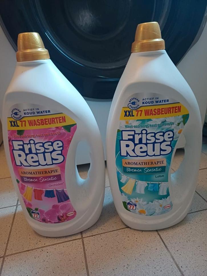2 x Frisse reus wasmiddel, nieuwe flessen, Huis en Inrichting, Schoonmaakartikelen, Schoonmaakmiddel, Ophalen
