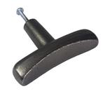 Meubelknop meubelgreep T-plat | Gegrepen, Minder dan 50 cm, Nieuw, Ophalen of Verzenden, Grijs