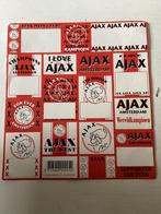 Stickervel/etiketten AJAX, Verzenden, Zo goed als nieuw, Ajax, Poster, Plaatje of Sticker