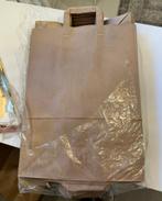 40 grote (medium) bruine papieren tassen met handvatten, Ophalen, Nieuw