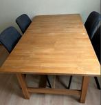 Houten Eetkamertafel, Ophalen, Gebruikt, 50 tot 100 cm, Vijf personen of meer