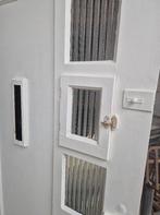 VOORDEUR-Jaren 30 met raampje, Doe-het-zelf en Verbouw, Deuren en Horren, Ophalen, Gebruikt, 80 tot 100 cm, Buitendeur