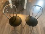 2 chrome bistro stoelen, Ophalen, Overige materialen, Gebruikt, Twee