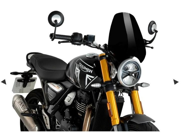 Puig windscherm voor Triumph Scrambler & Speed 400, Motoren, Accessoires | Overige, Zo goed als nieuw, Ophalen of Verzenden
