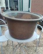 Koperen ketel ( plantenbak/ houtbak) doorsnee 70 cm, Antiek en Kunst, Antiek | Koper en Brons, Ophalen, Koper
