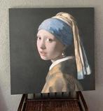 Canvas/wanddecoratie 80x80cm - Meisje met de Parel, Huis en Inrichting, Woonaccessoires | Schilderijen, Tekeningen en Foto's, Ophalen