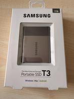 Samsung Portable SSD T3 1TB Zilver, Computers en Software, Harde schijven, SSD, Ophalen of Verzenden, Samsung, Laptop