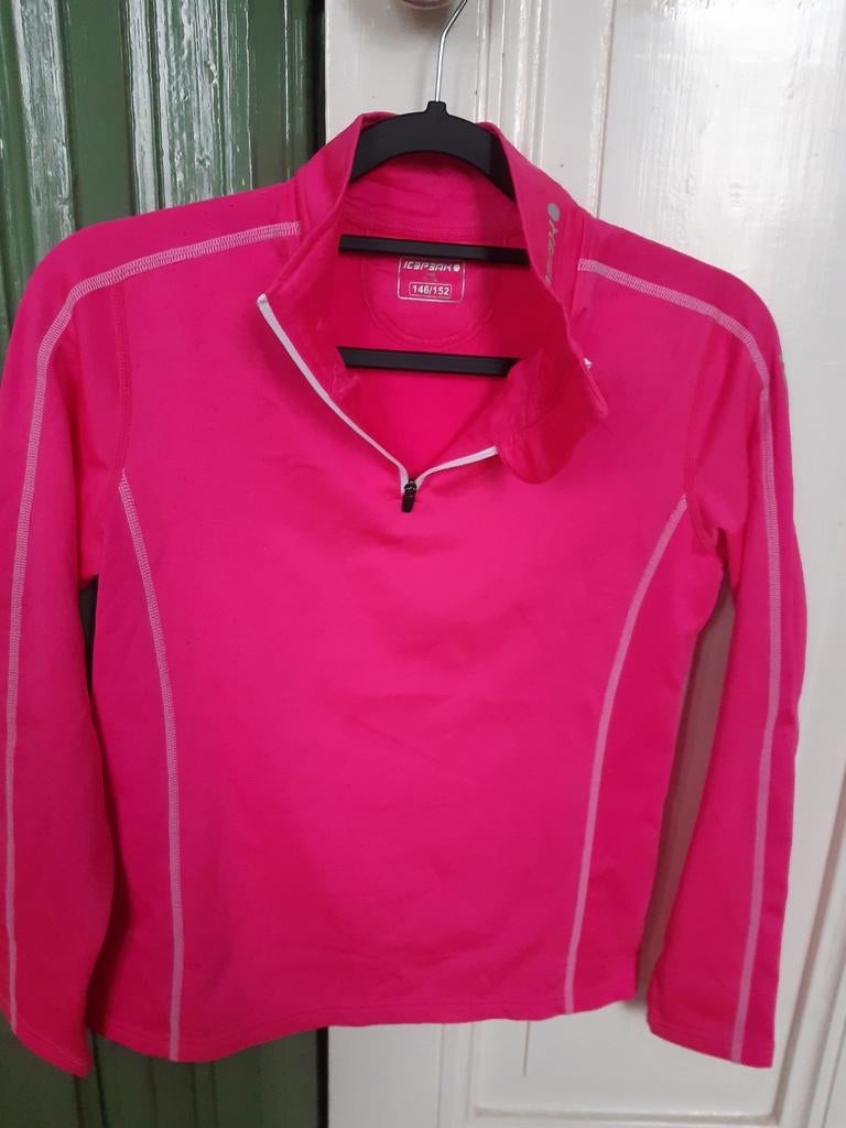 Roze skipully Icepeak, Gebruikt, Meisje, Ophalen of Verzenden, Shirt of Longsleeve