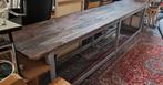 mooie grote brocante sidetable 3 meter lang !, Ophalen, Gebruikt, Rechthoekig