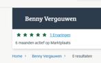 Pas op voor bedrieger Benny Vergauwen oplichting, Ophalen of Verzenden