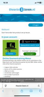 Motor theorie 10uur online examentraining, Tickets en Kaartjes, Eén persoon, Cadeaubon