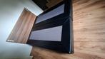 Boxspring 160x200 met notenhouten achterboard met leds, Huis en Inrichting, Slaapkamer | Boxsprings, Ophalen, Tweepersoons, 200 cm