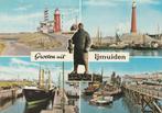 IJMUIDEN Semafoor Sluis Vuurtoren Haven Groeten, Verzenden, 1960 tot 1980, Gelopen, Noord-Holland