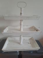 Houten rechthoekige etagere 65x50x31 cm, Huis en Inrichting, Woonaccessoires | Etagères, Ophalen, Zo goed als nieuw
