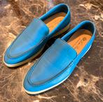 Loro Piana Summer Walk Azuurblauw Kalfsleer maat 38, Kleding | Dames, Blauw, Loro Piana, Ophalen of Verzenden, Zo goed als nieuw