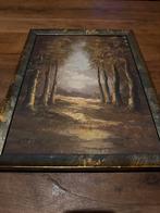Schilderij Jake (Josefa) Matheve - Boslandschap, Antiek en Kunst, Kunst | Schilderijen | Klassiek, Ophalen of Verzenden