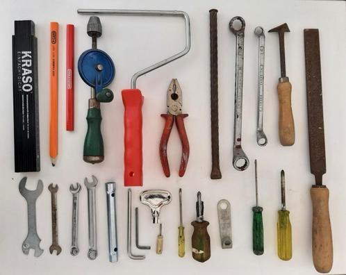 25 Oude Gebruikte Gereedschappen B, Antiek en Kunst, Antiek | Gereedschap en Instrumenten, Ophalen
