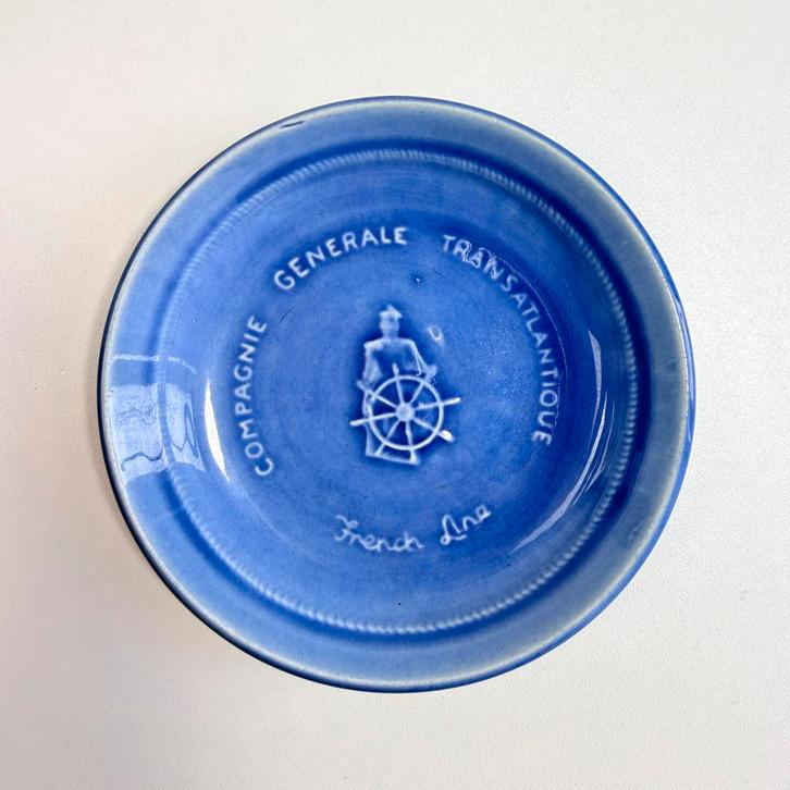 Compagnie Générale Transatlantique | French Line asbak, Verzamelen, Scheepvaart, Zo goed als nieuw, Gebruiksvoorwerp, Motorboot