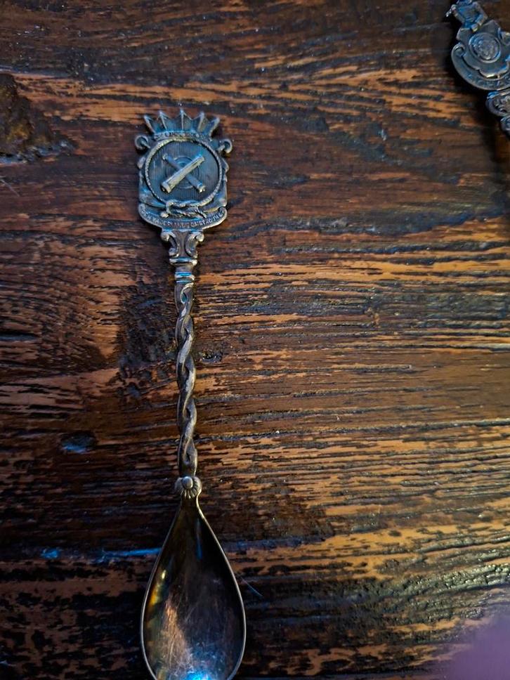 Vintage Souvenir Lepel met Wapen, Antiek en Kunst, Antiek | Bestek, Ophalen