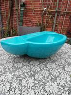 58,5x34,5 Groot fonteintje kleine wastafel turquoise kleur, Ophalen