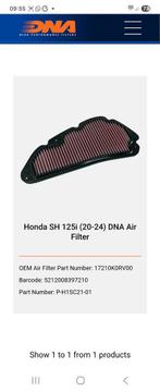 DNA luchtfilter SH125 SH150 sh ZGAN. sportluchtfilter K&N., Ophalen of Verzenden, Gebruikt
