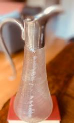 Mooie glazen kan met tinnen schenktuit, Antiek en Kunst, Antiek | Glas en Kristal, Ophalen of Verzenden