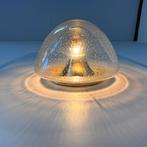 Hoffmeister bubble glass gouden plafond- of wandlamp, Ophalen of Verzenden, Zo goed als nieuw, Glas, Vintage