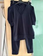 Trevel broek / Shirt donkerblauw, Ophalen of Verzenden, Zo goed als nieuw, Maat 38/40 (M), Blauw