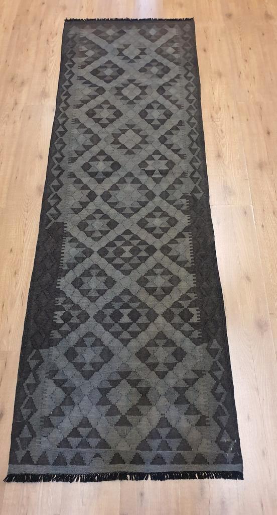 Handgeweven oosterse wollen kelim loper 256x80, Huis en Inrichting, Stoffering | Tapijten en Kleden, Nieuw, 50 tot 100 cm, 200 cm of meer