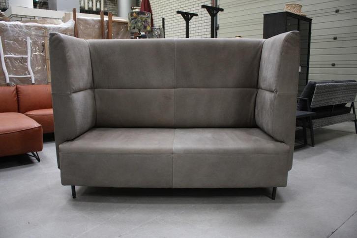 Gave hoge bank TRAY JESS design eetbank kantoor wachtruimte, Huis en Inrichting, Fauteuils, Gebruikt, Leer, 125 cm of meer, 75 tot 100 cm