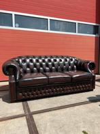 Chesterfield bank + fauteuil, Z, Z, Ophalen of Verzenden, Zo goed als nieuw