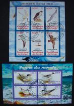 - 543 - 2 Blokken met 10 Zee - Vogels., Verzenden, Gestempeld, Dier of Natuur