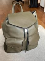 Groene Rugzak, leer - Stijlvol en Praktisch!, Overige merken, Gebruikt, 25 tot 40 cm, Ophalen of Verzenden