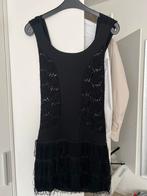 Zwarte cocktail jurk glitter S, Ophalen of Verzenden, Zo goed als nieuw, Zwart, Boven de knie