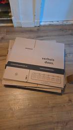 16 Verhuisdozen - Gebruikt, Goede Staat, Ophalen, Opvouwbaar, 50 tot 75 cm, Minder dan 40 cm